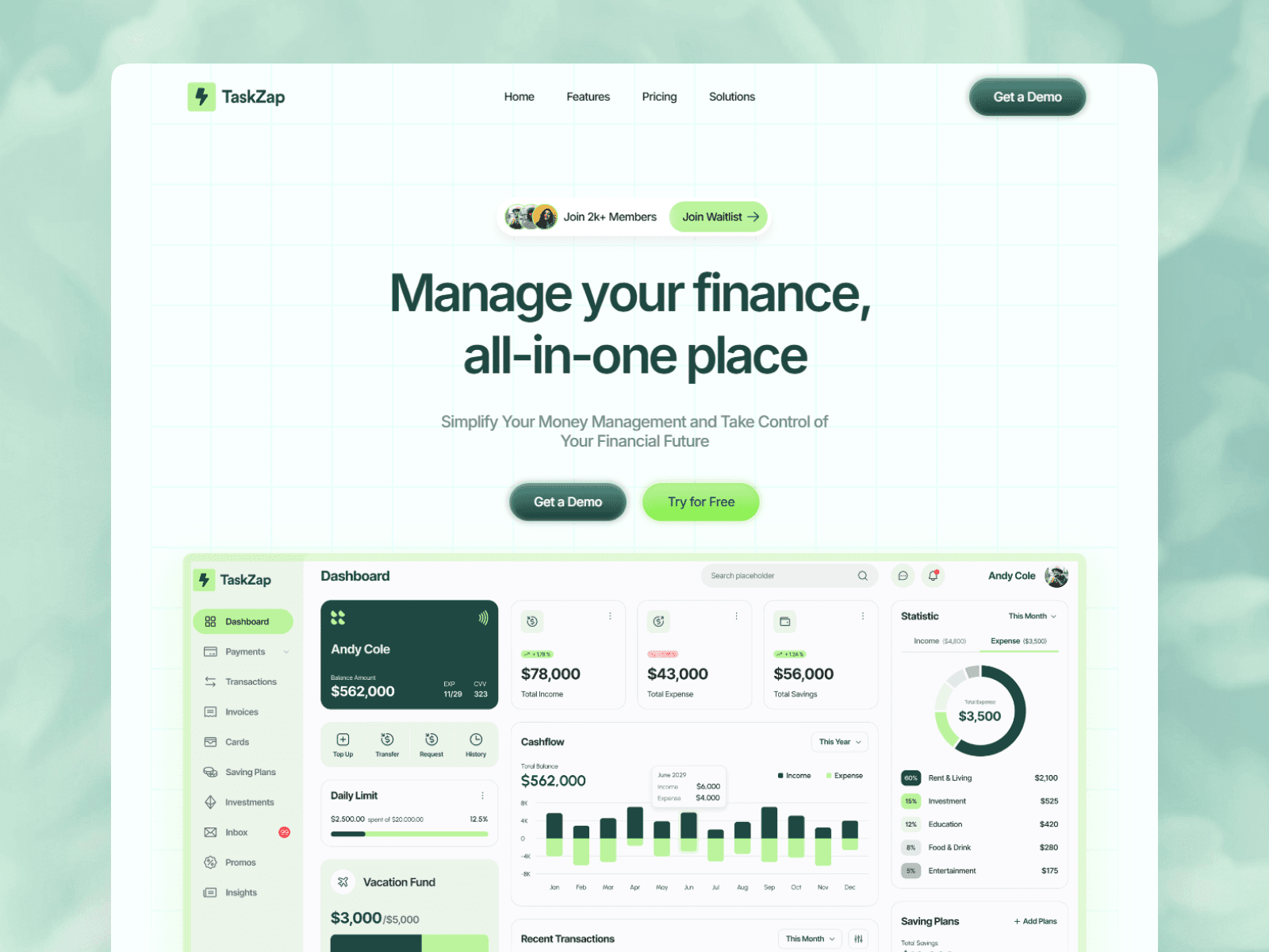 task managment dashboard