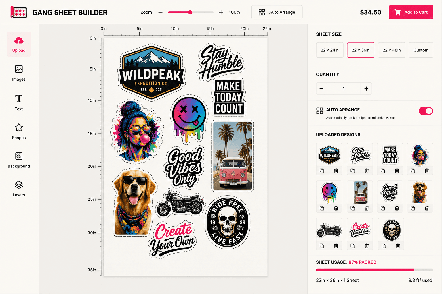 SheetSnap- Gang Sheet Builder