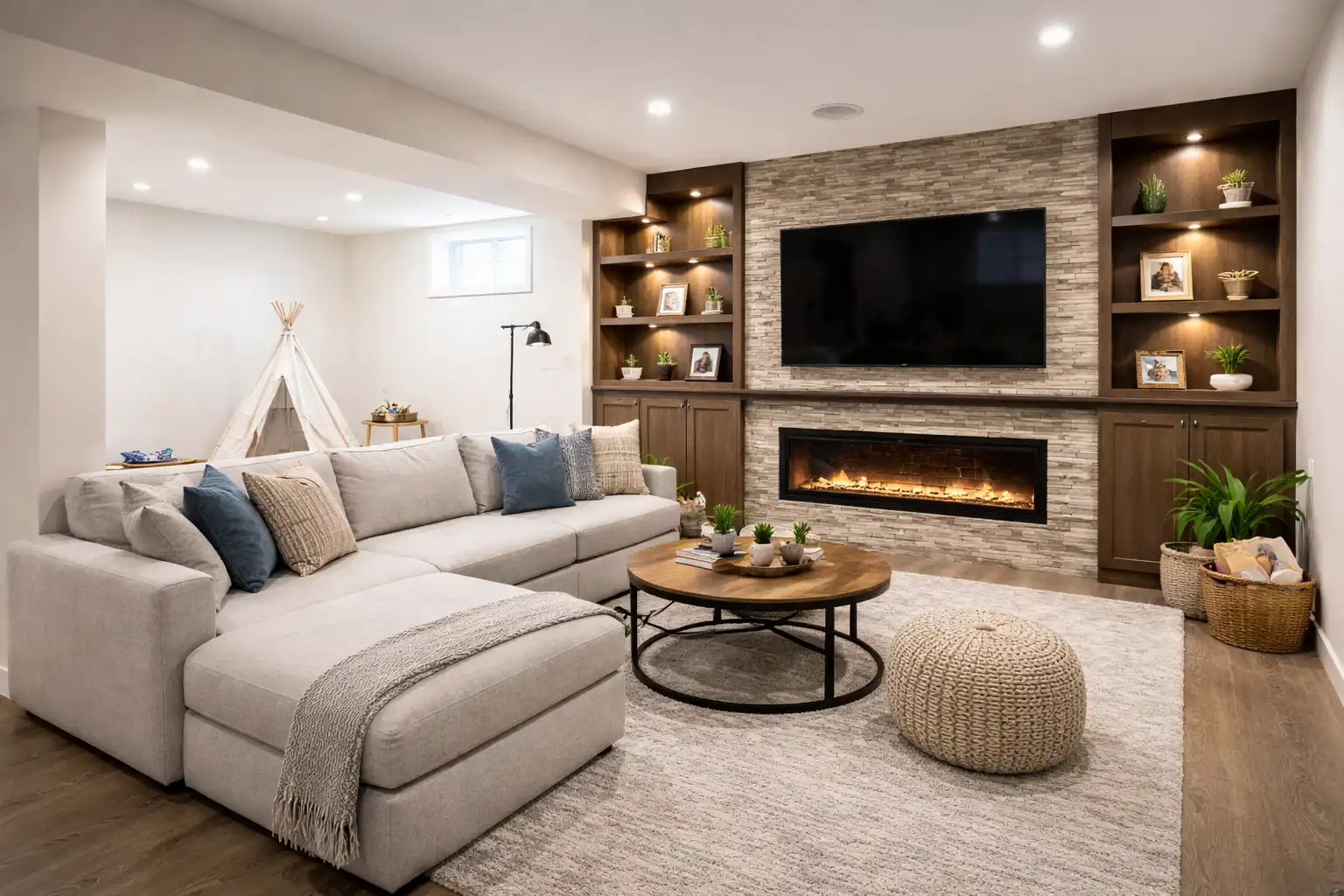 basement lfamily room