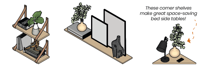 Shelving - Tiny House Bedroom