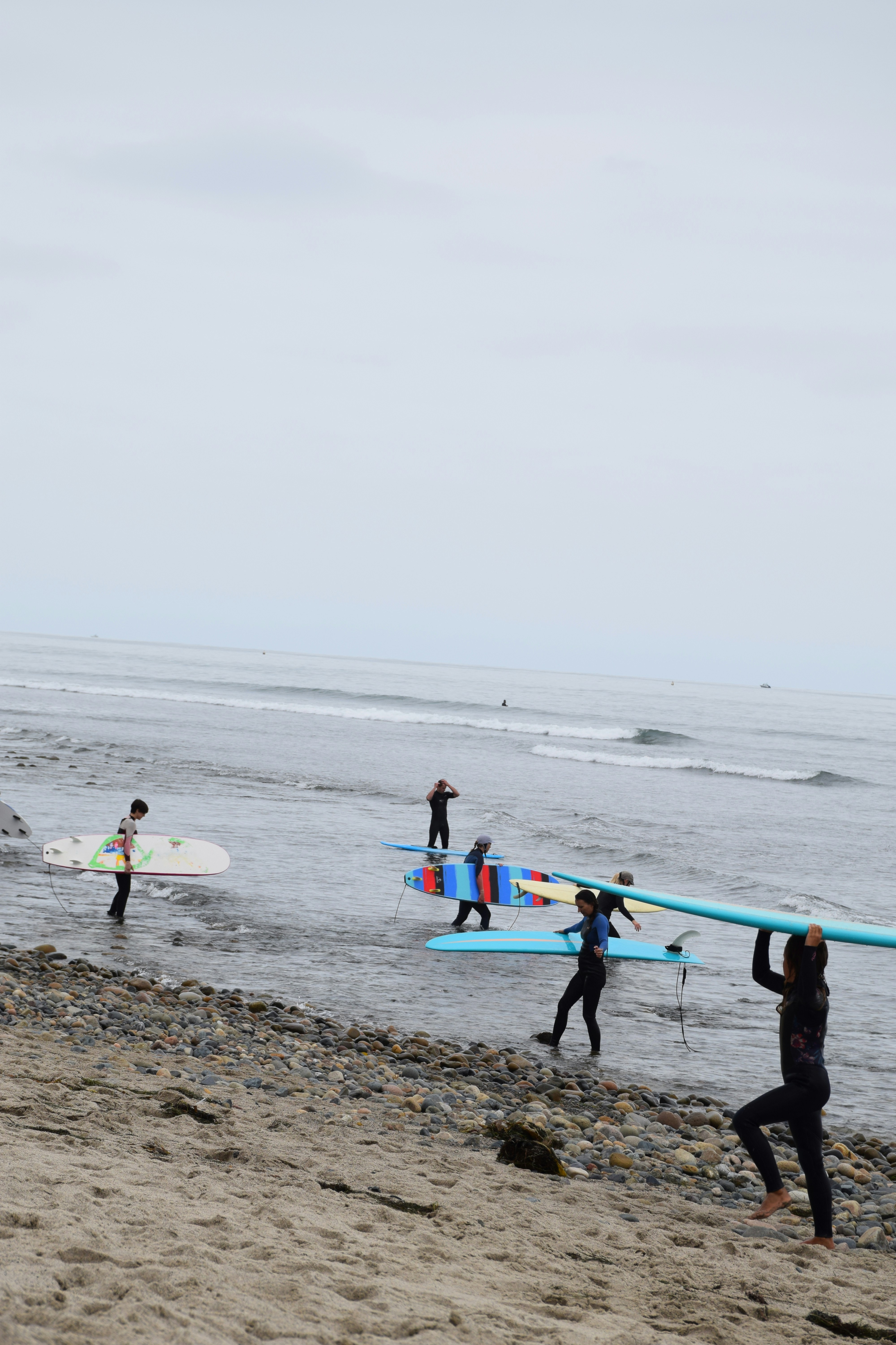 Man with surfing with paddle