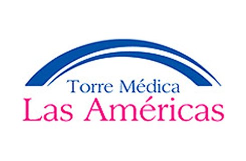 Logo Torre Medica Las Americas con arco azul distintivo