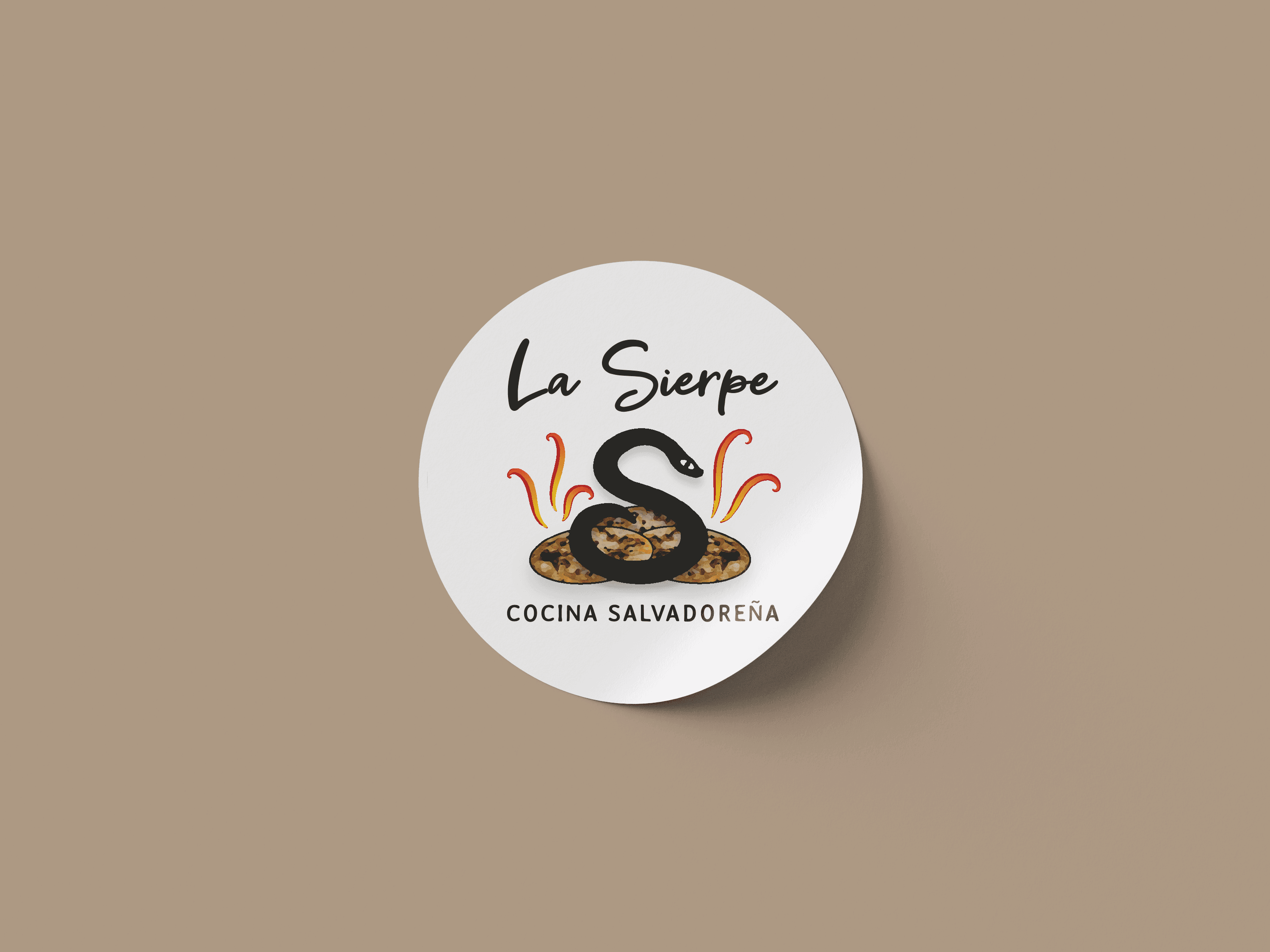 La Sierpe logo on a sticker