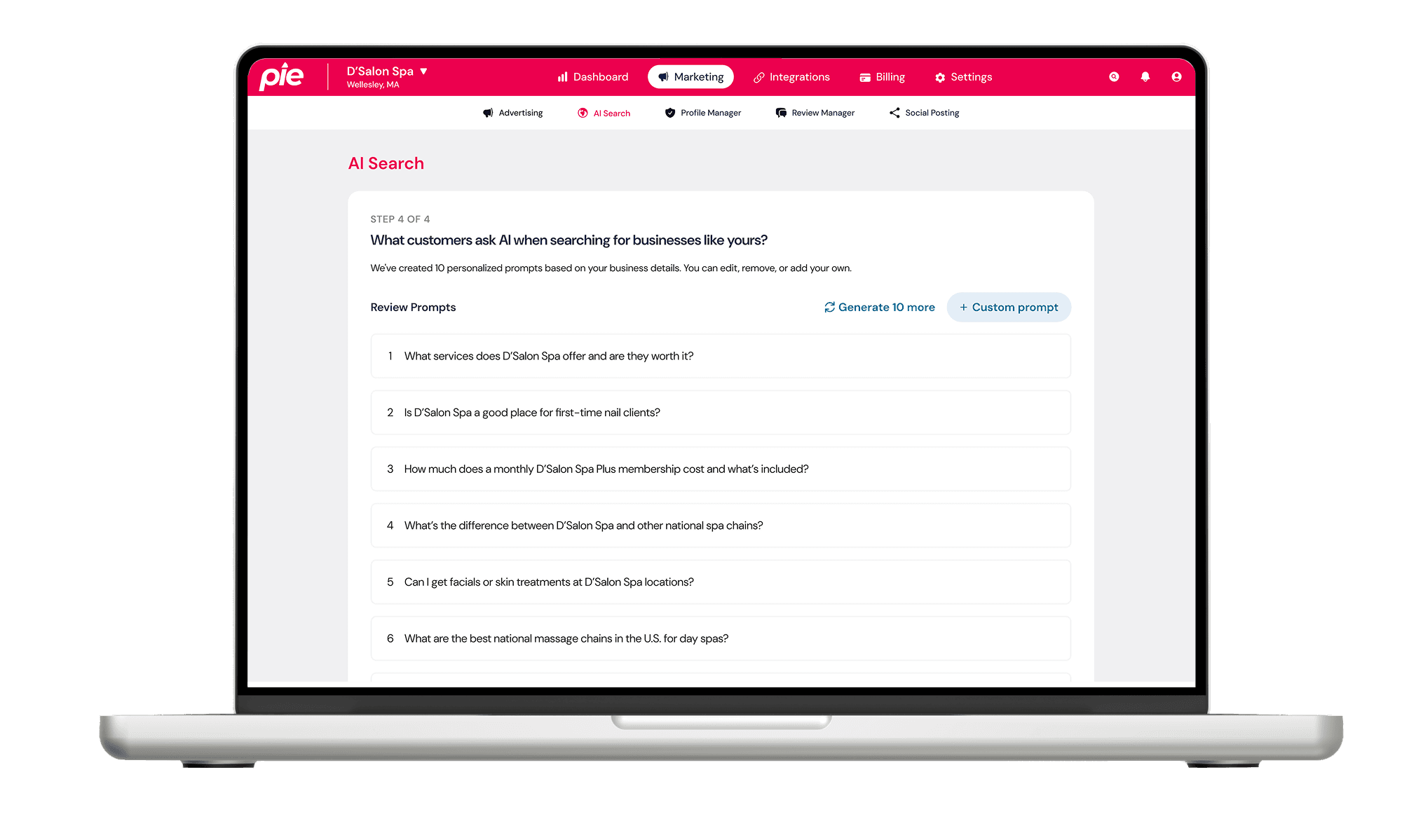 local business showing up in AI search results