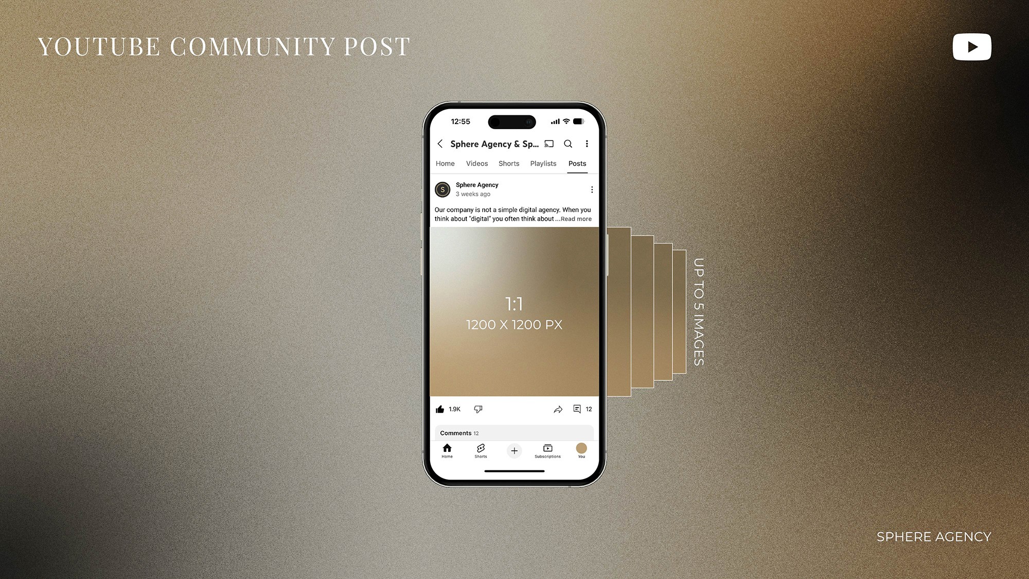 ขนาดรูปภาพ Youtube Community Post