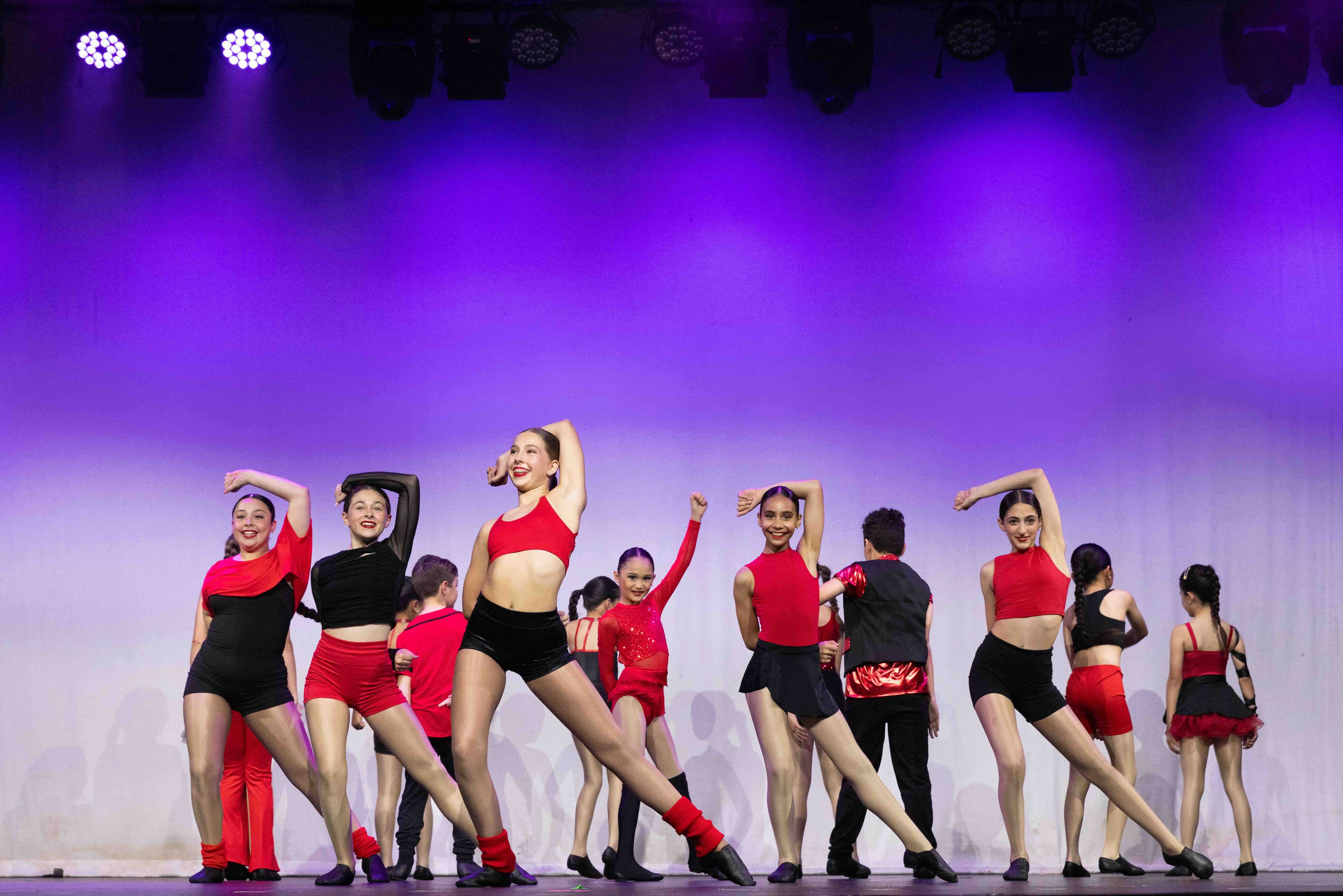 Dancers performing on stage