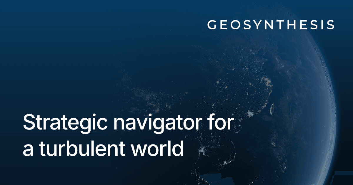 Geosynthesis website homepage built with Framer