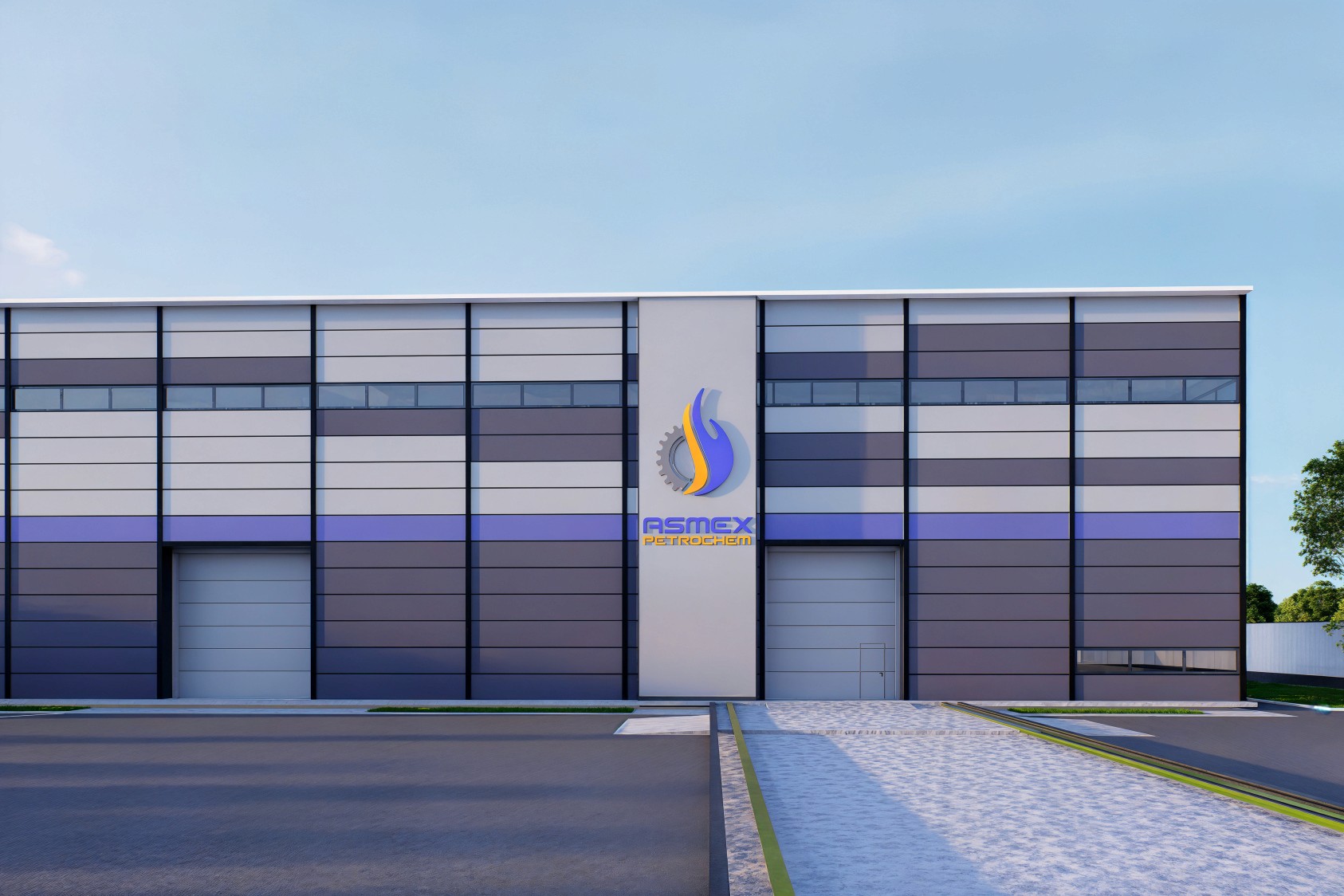 Архитектурная визуализация склада ASMEX PETROCHEM