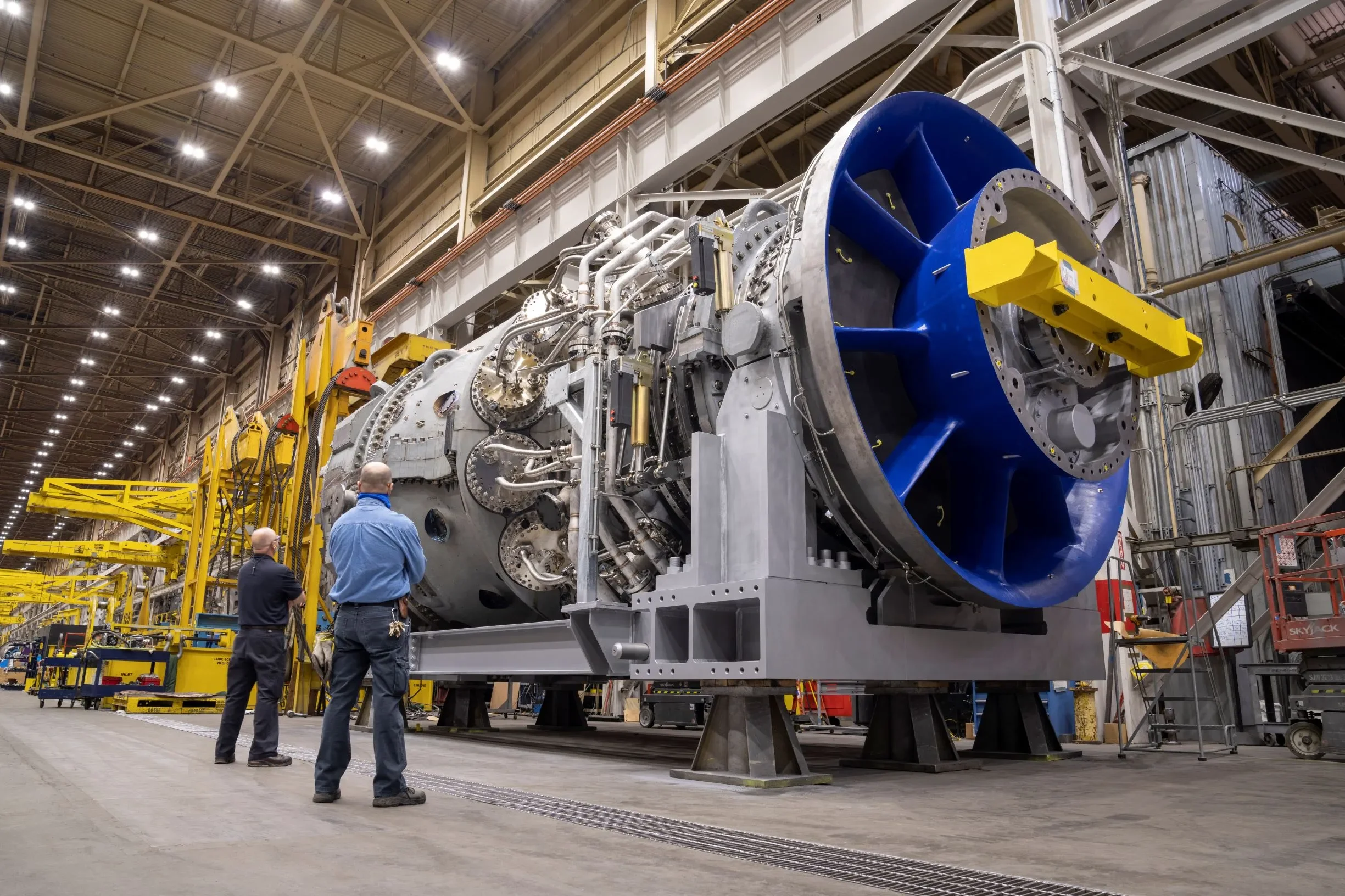 GE Vernova turbine manufacturing floor