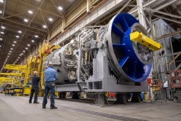 GE Vernova turbine manufacturing floor