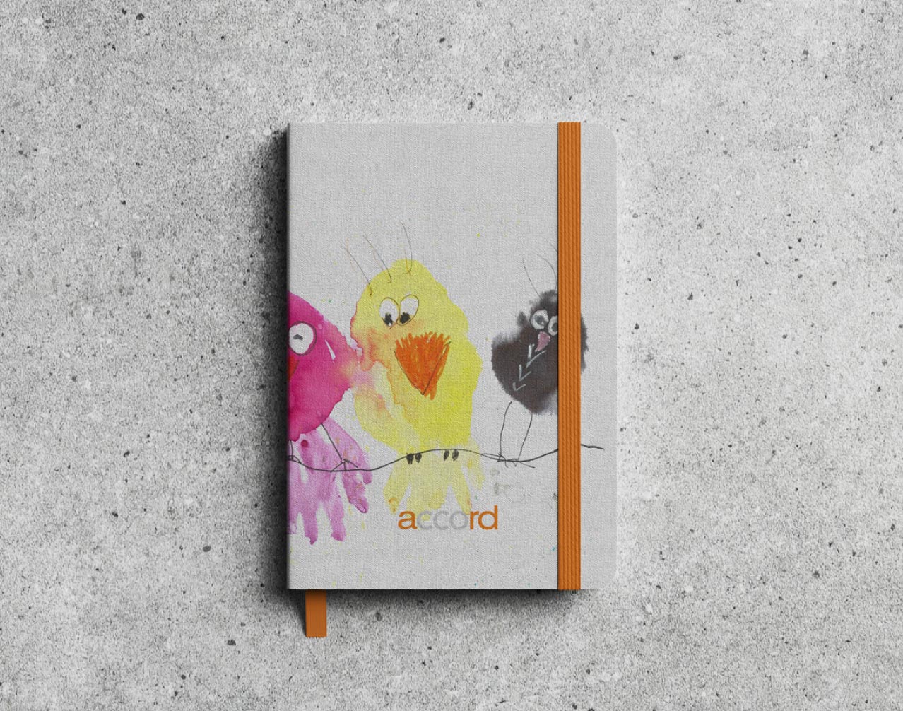 Kalendarz książkowy Urtica z pastelową ilustracją A5