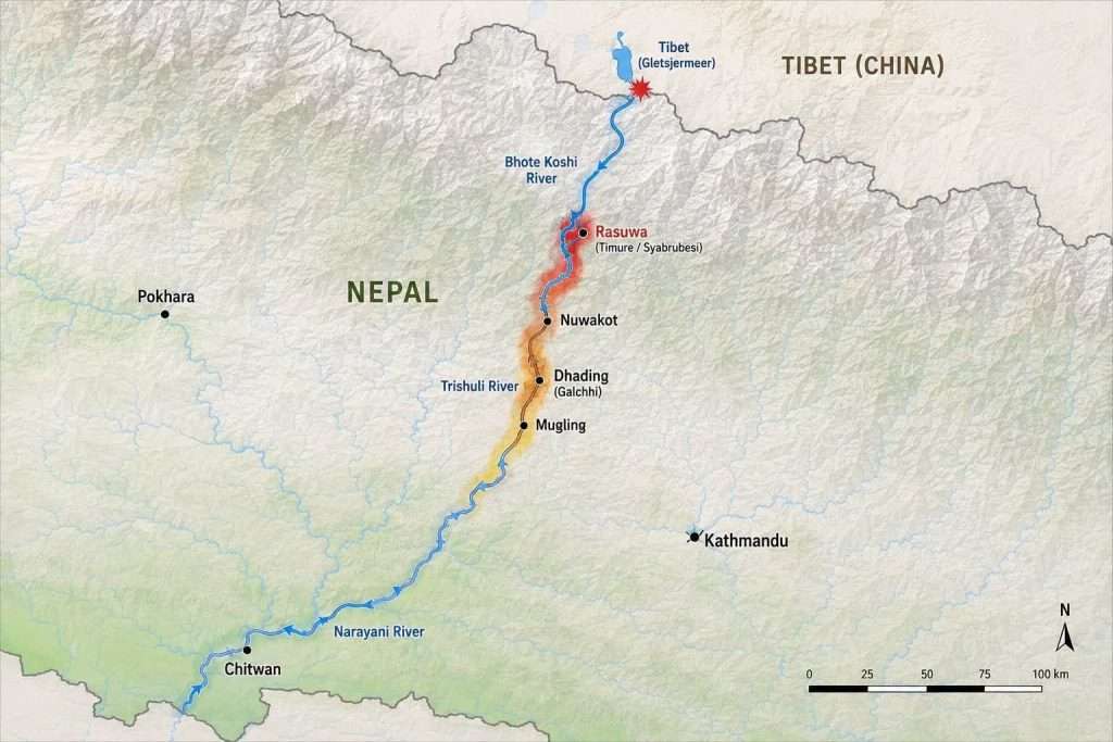 Nepal Flood Affected Areas