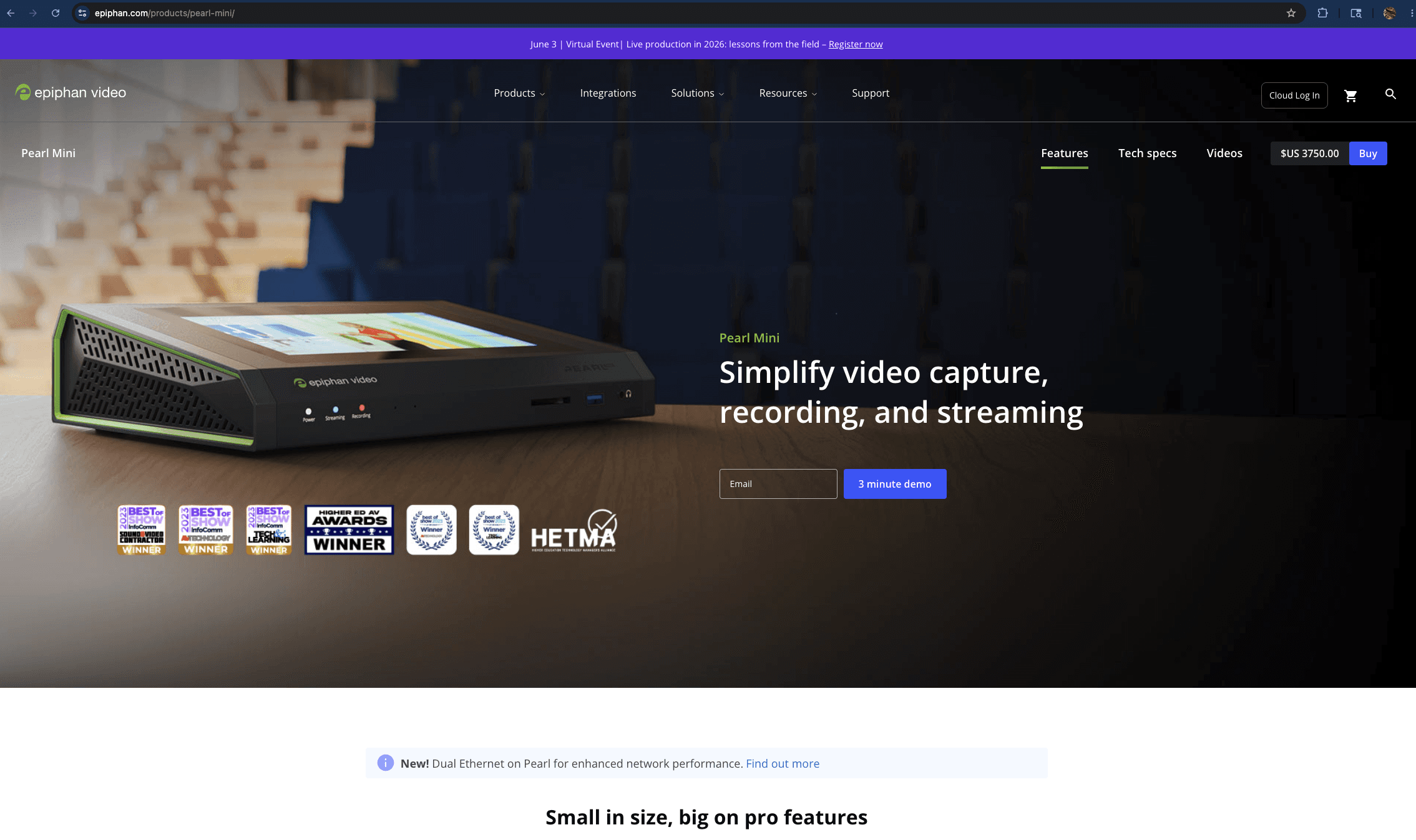 Product page