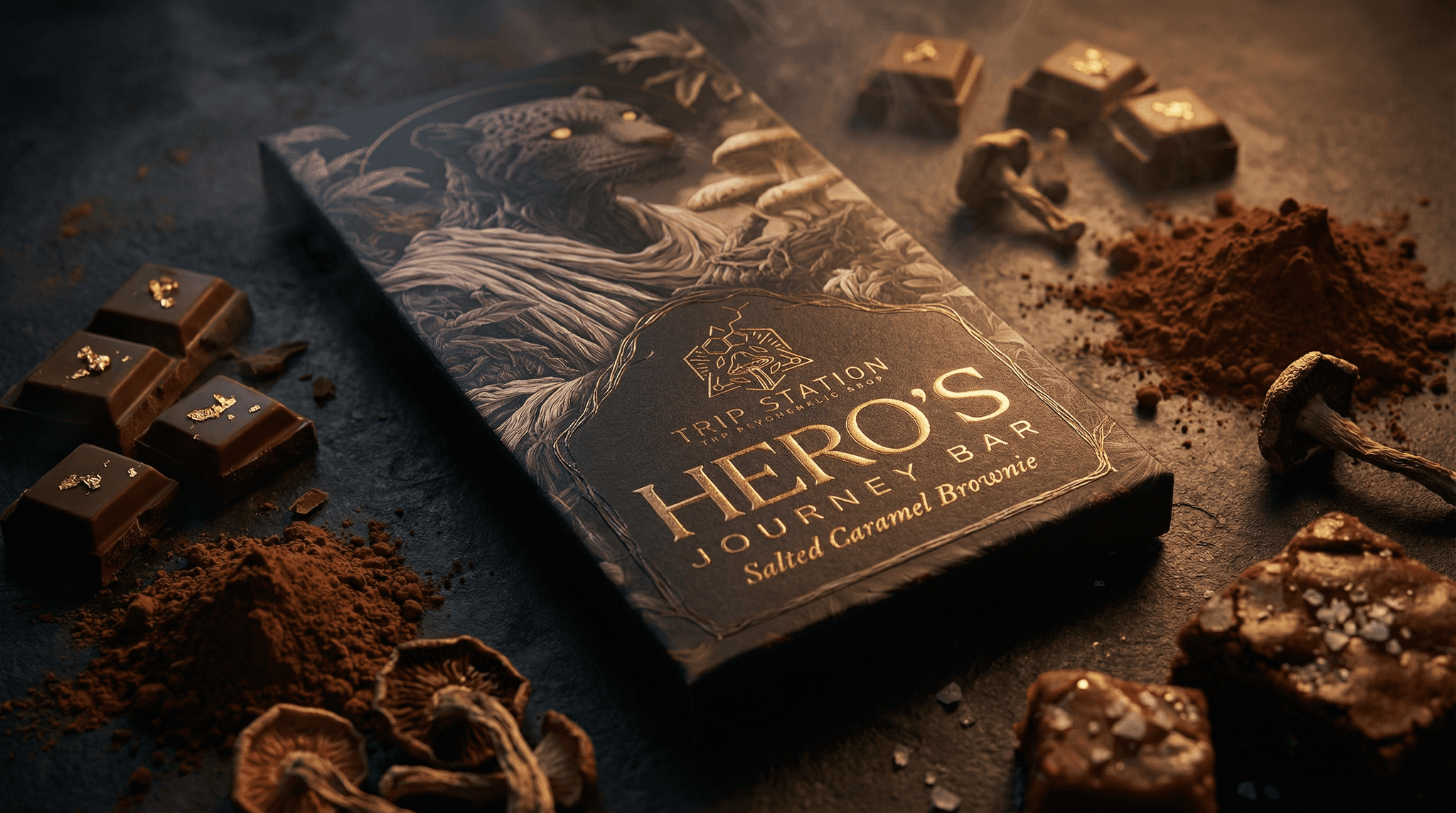 A pastel colored lifeguard station on a sandy beach.