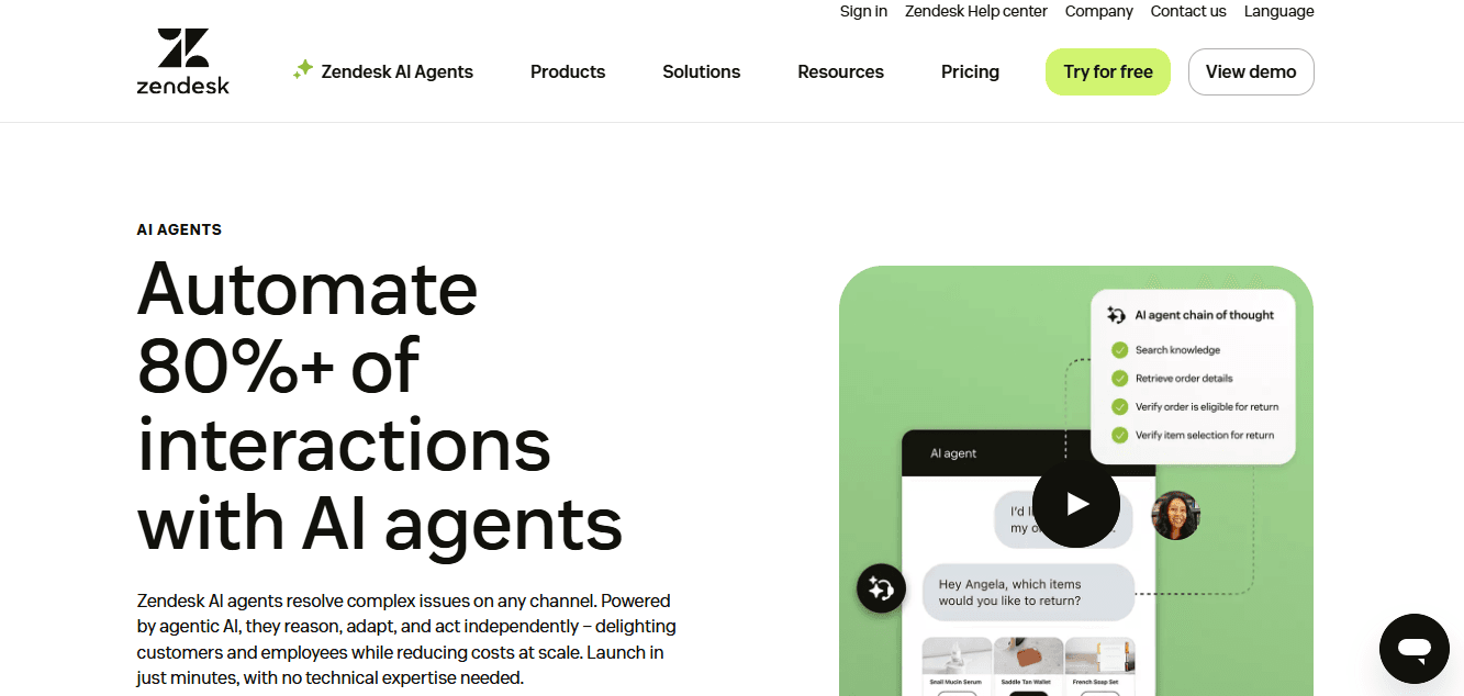Zendesk AI Agent