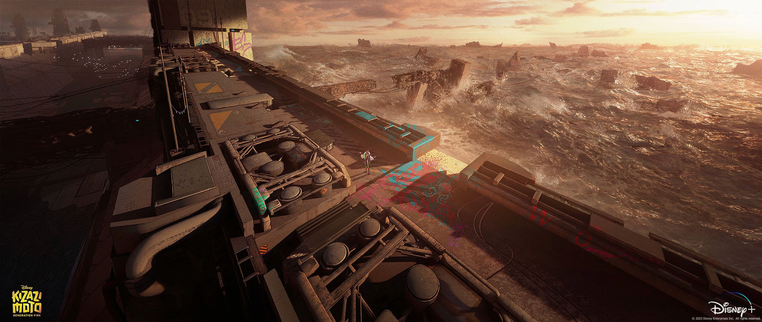 Kizazi Moto world-building process – merging 2D and 3D workflows for cohesive visual language