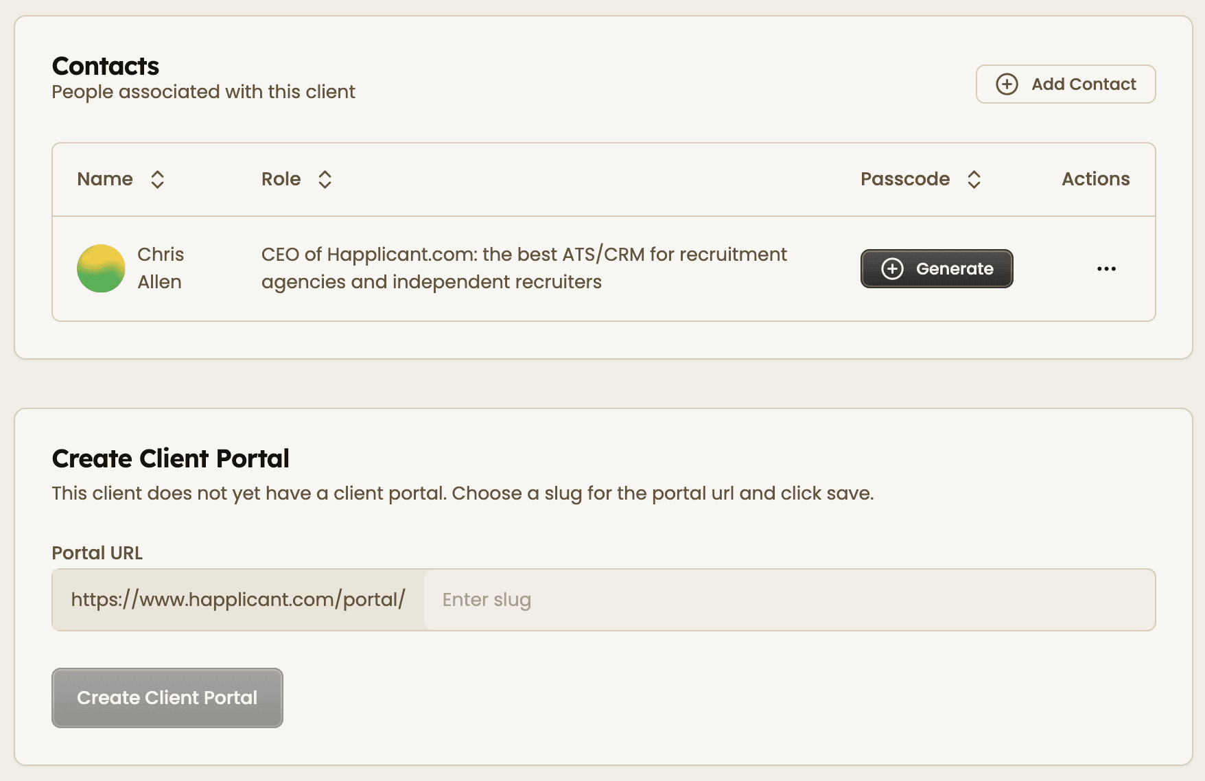 Client portal set up 