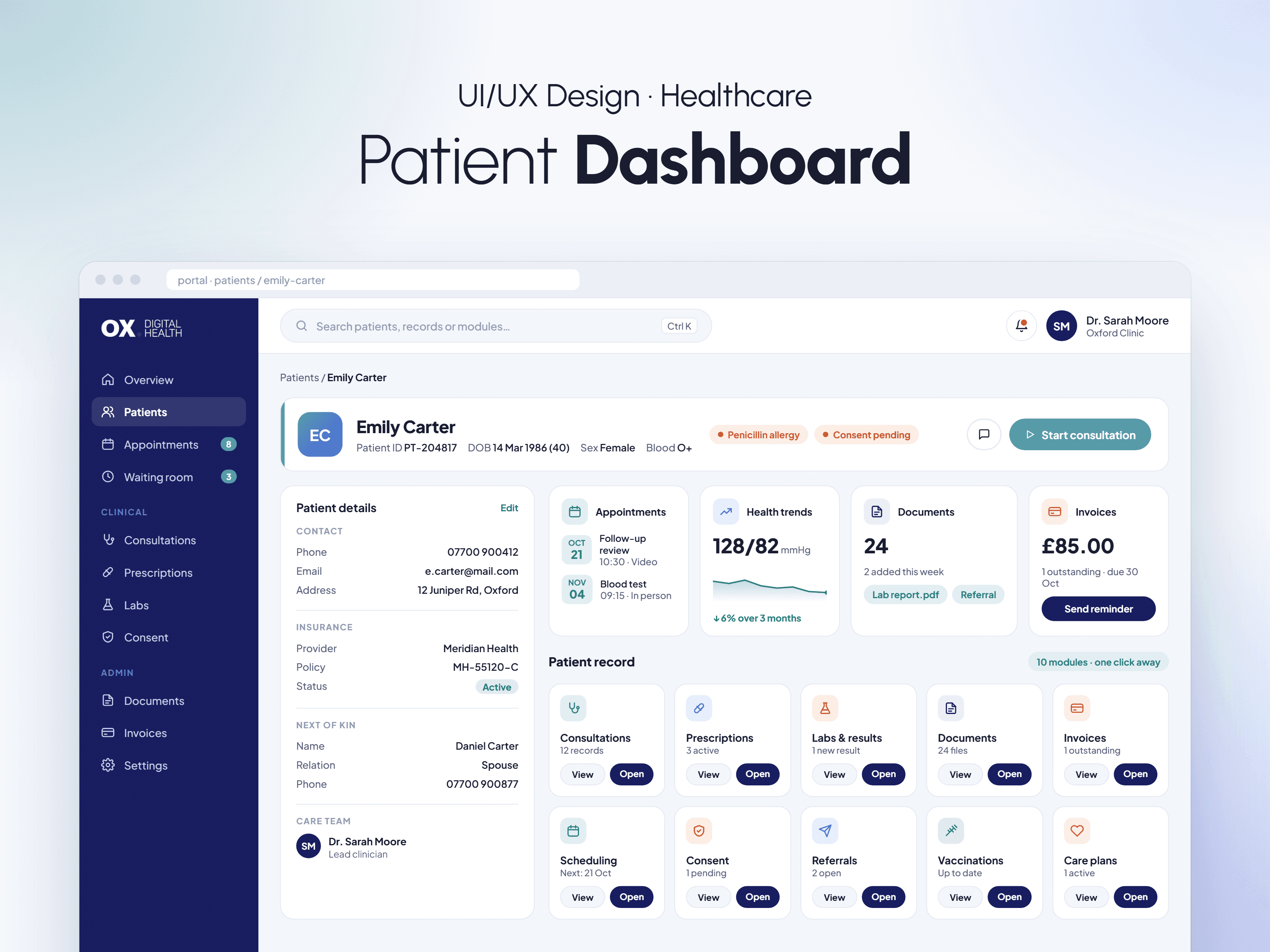 Patient Dashboard
