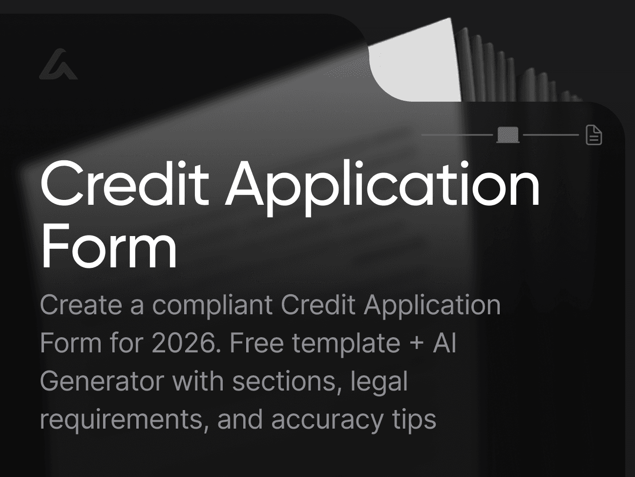 Credit Application Form