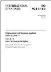 Ergonomics of human-system interaction — Part 110: Interaction principles (ISO 9241-110)