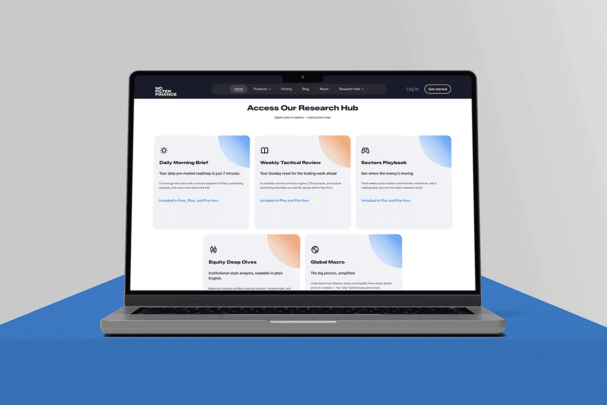 Fintech UX UI Design A structured research hub designed to make complex market data clear, accessible, and actionable through thoughtful UX UI design.