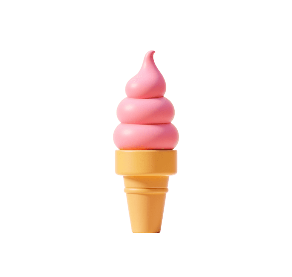 3d icon of icecream holding a guitar generated by oven ai free