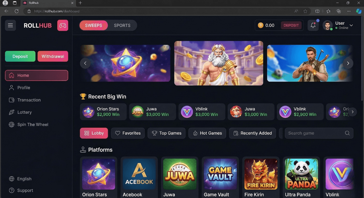 Automated Sweepstakes Website