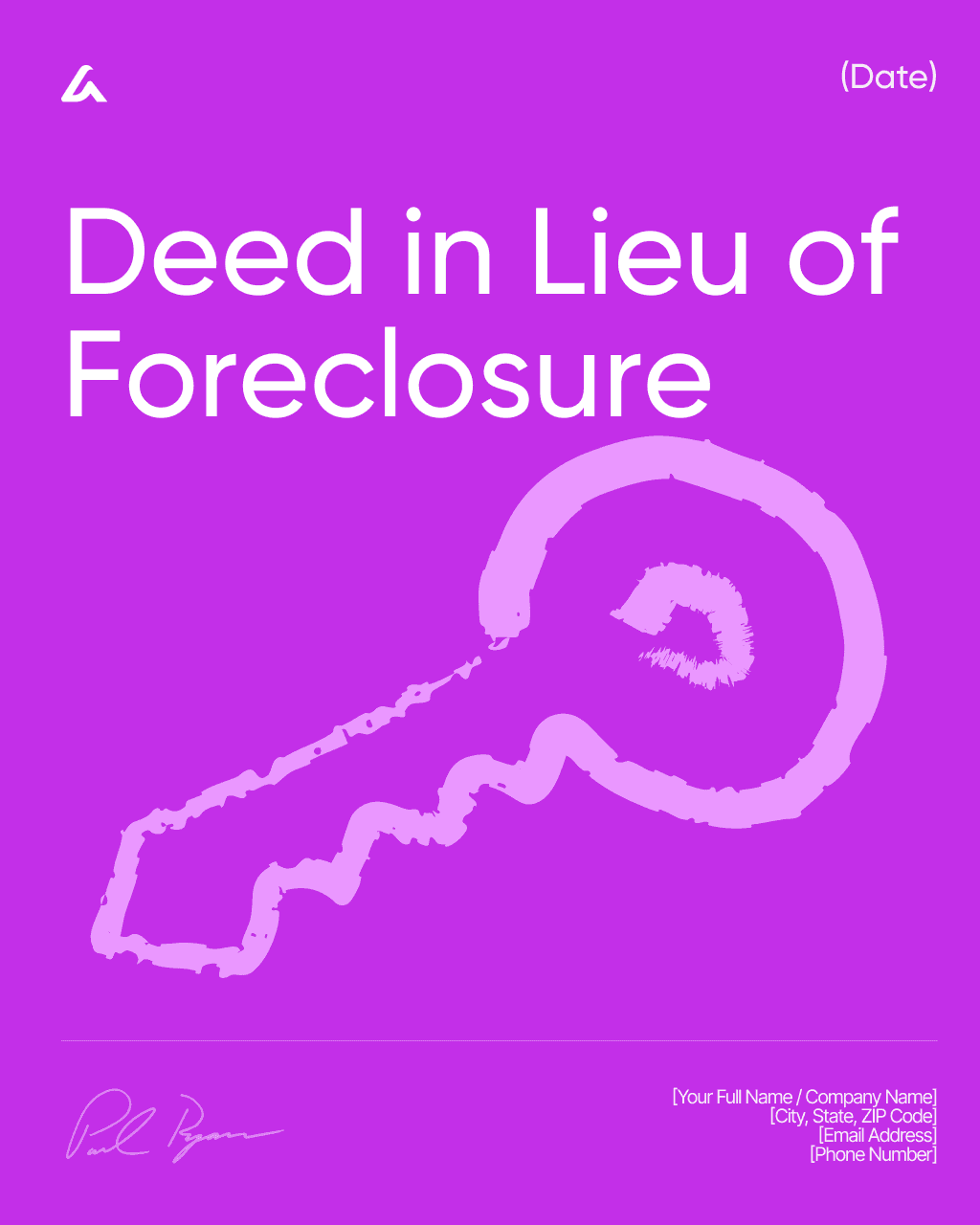 Deed in Lieu of Foreclosure