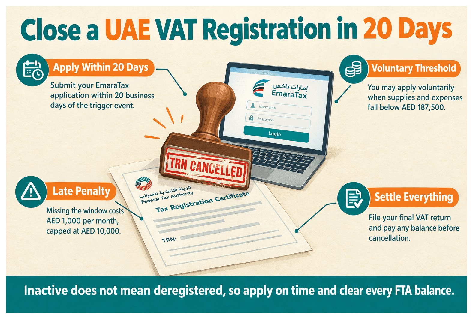 Infographic: How to Close a UAE VAT Registration