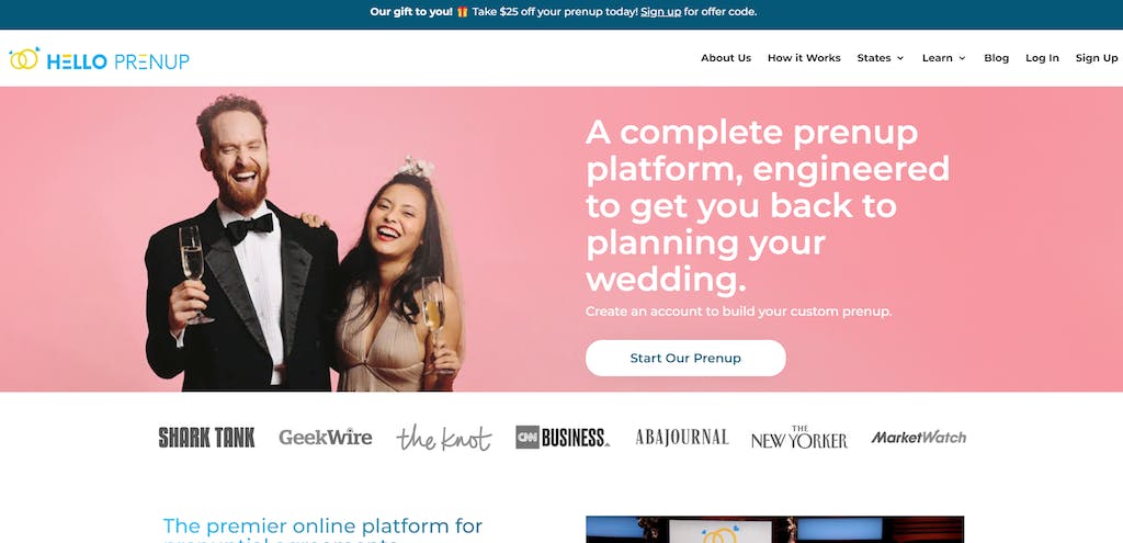 Hello Prenup is a no code wedding planning app that was built on Bubble.io