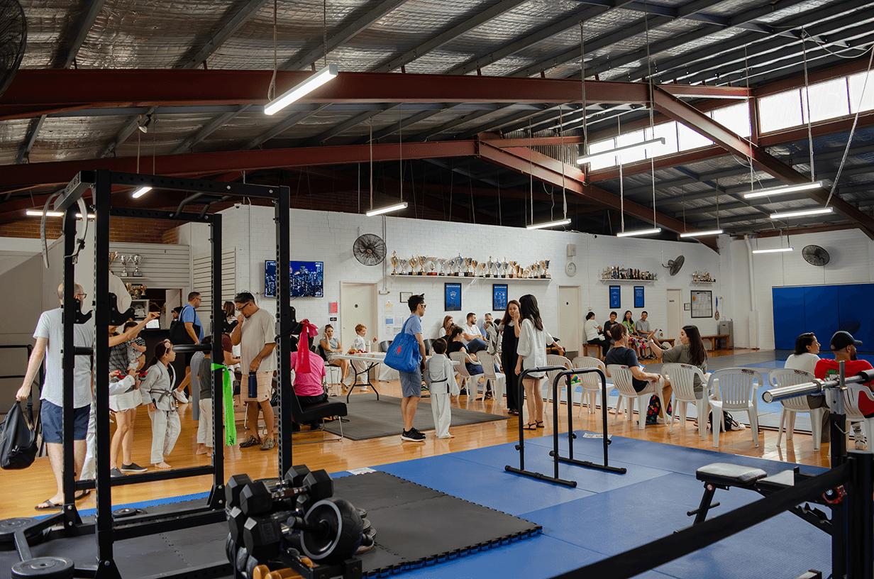 Gracie Sydney gym facilities with training equipment and open mat space