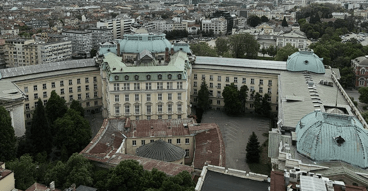 Sofia University St. Kliment Ohridski Faculty of Medicine campus arial view