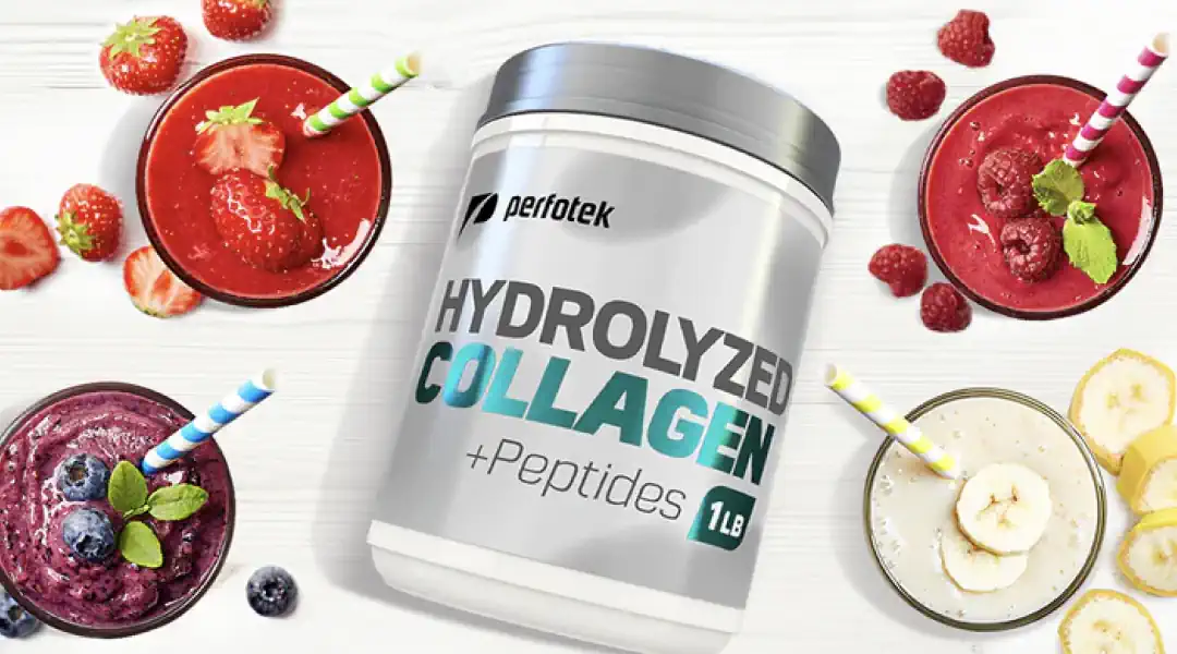 Boost your skin's elasticity with hydrolyzed collagen protein powder by Perfotek