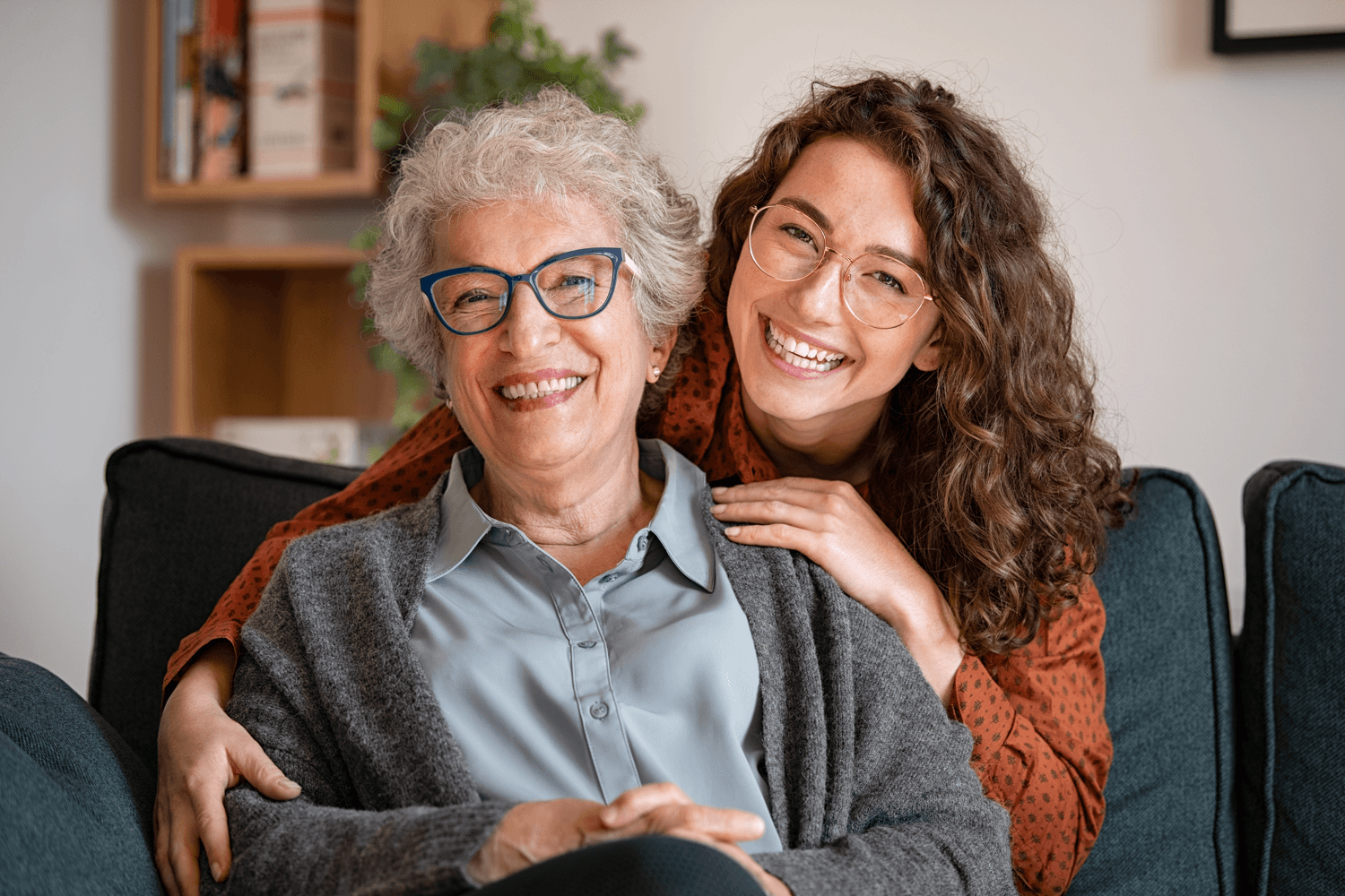 Elderly Mom and Daughter in Los Angeles