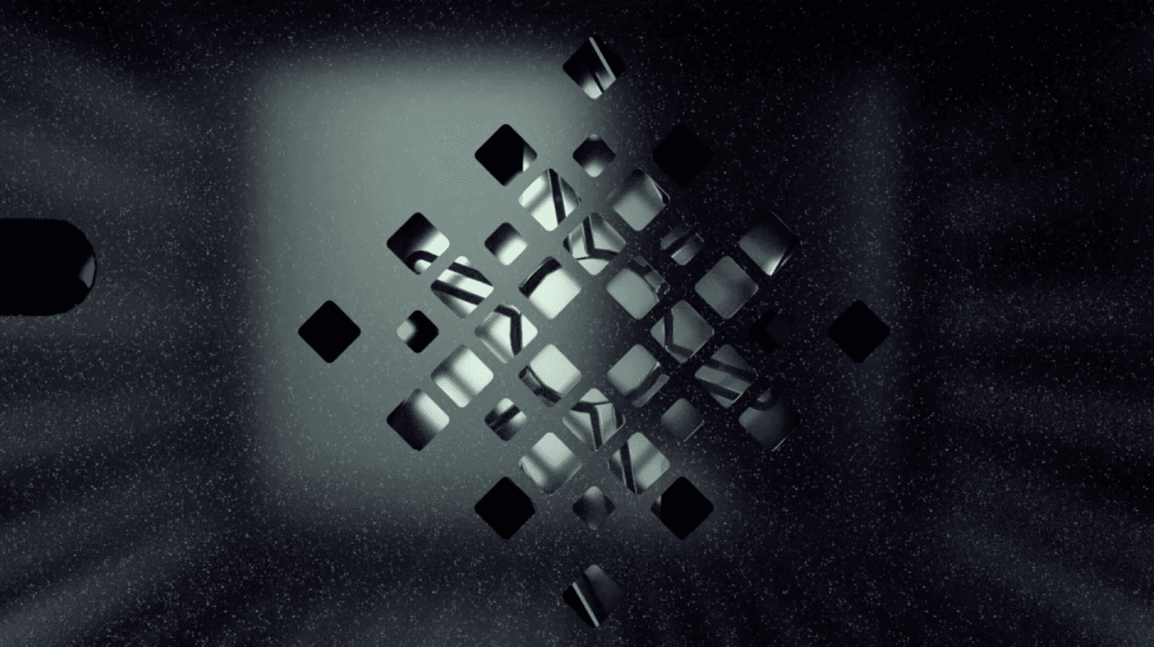 a blurry photo of the sun setting over a body of water