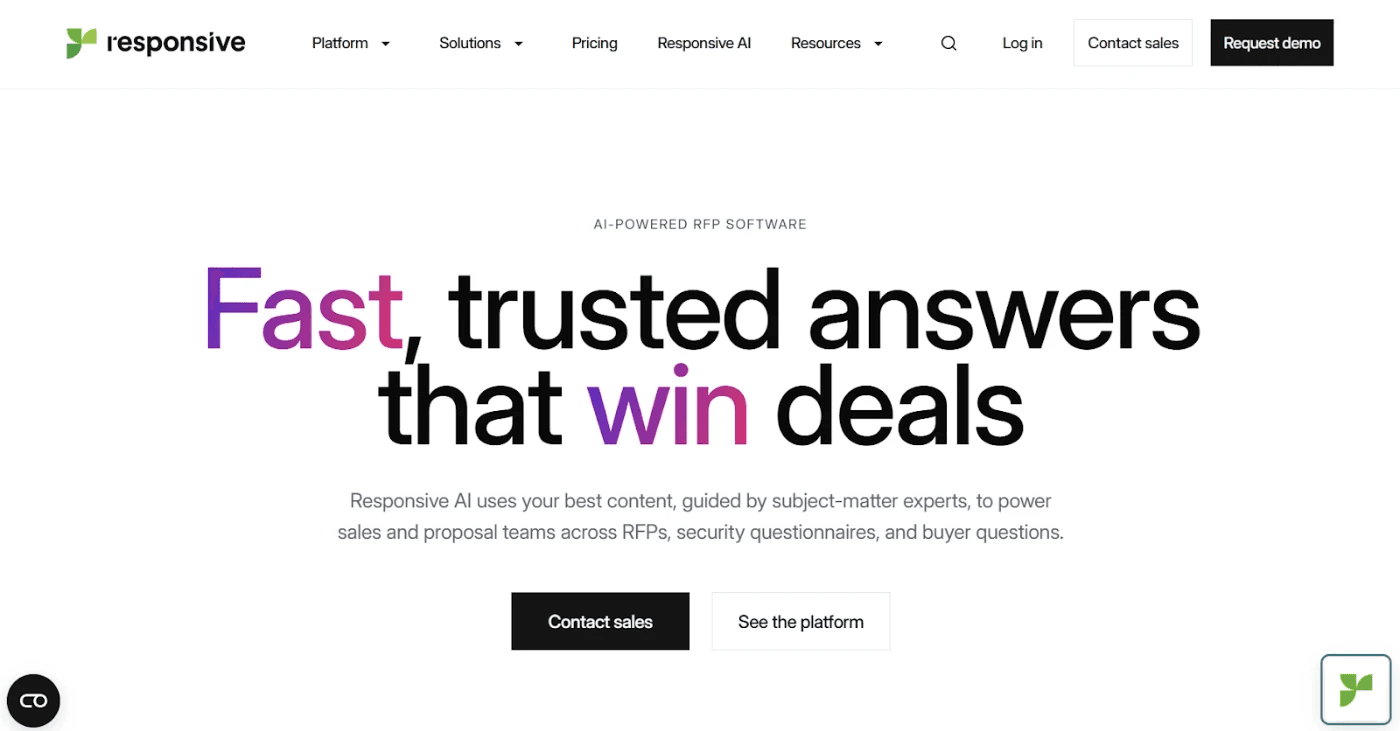 Responsive (Previously RFPIO)