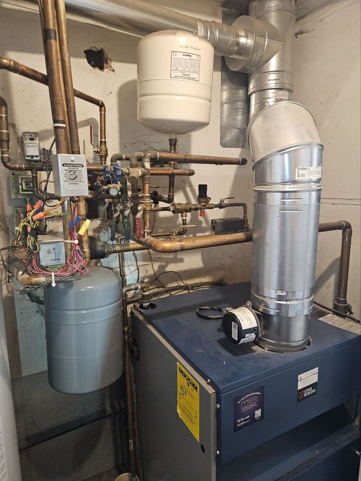 Brian and Hunter with MoJo Home Service truck in the background
