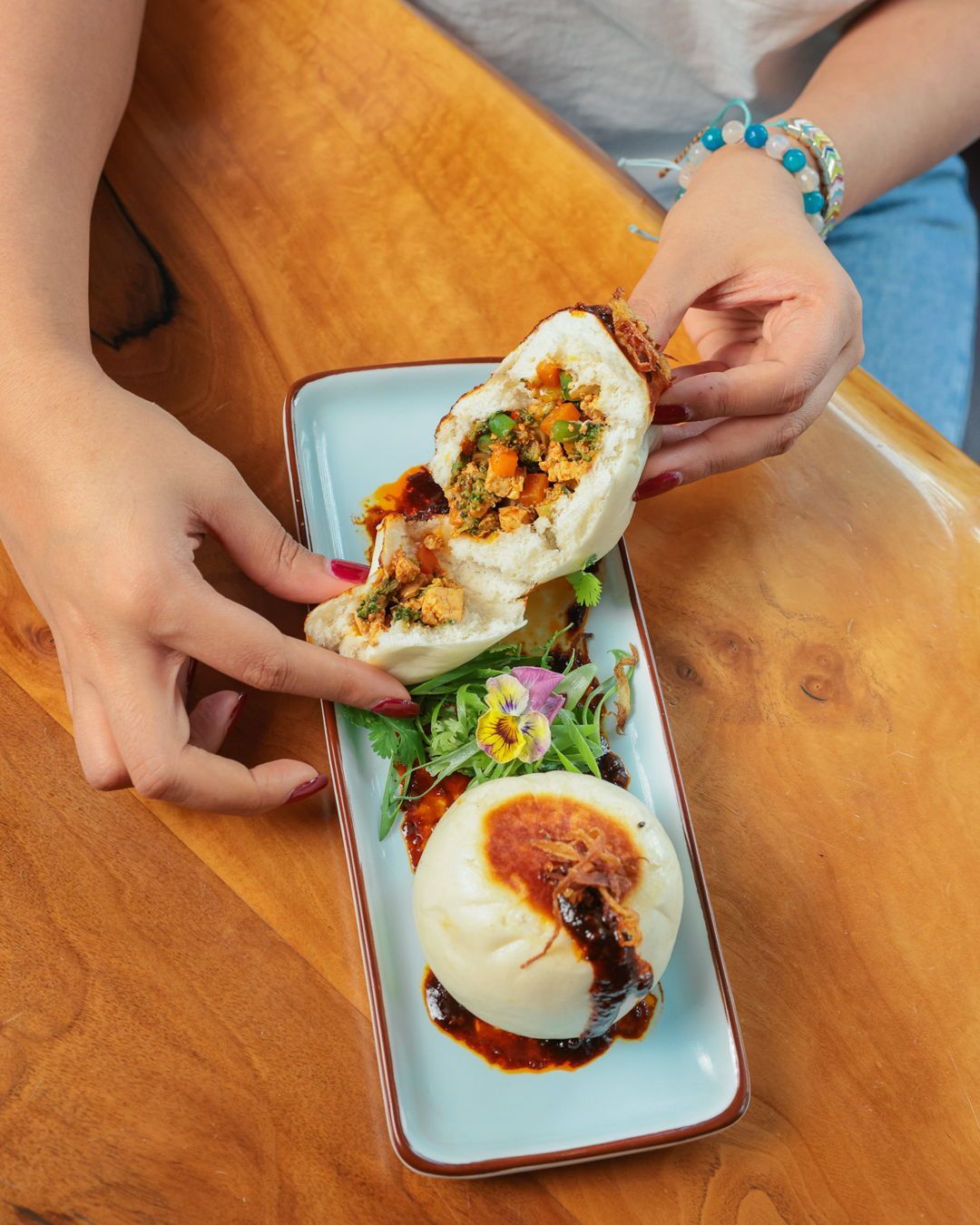 Enjoy vibrant vegetarian dishes at Social Distrikt, one of the top vegetarian restaurants in Dubai.