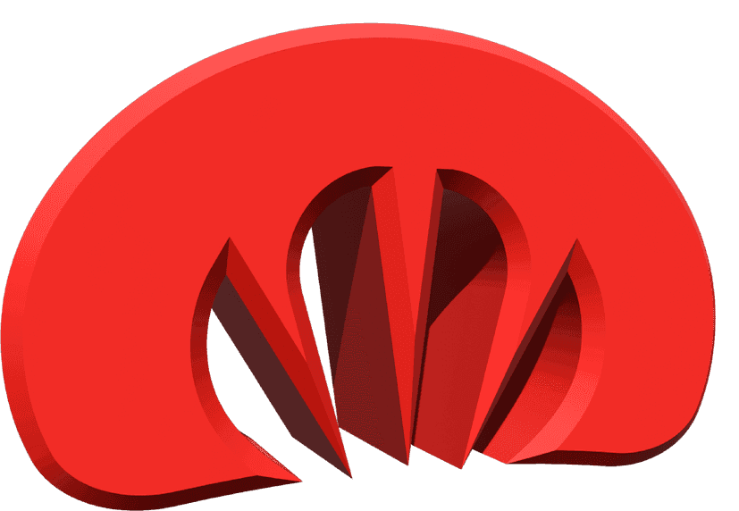 3D mark of logo for creep brand in red.