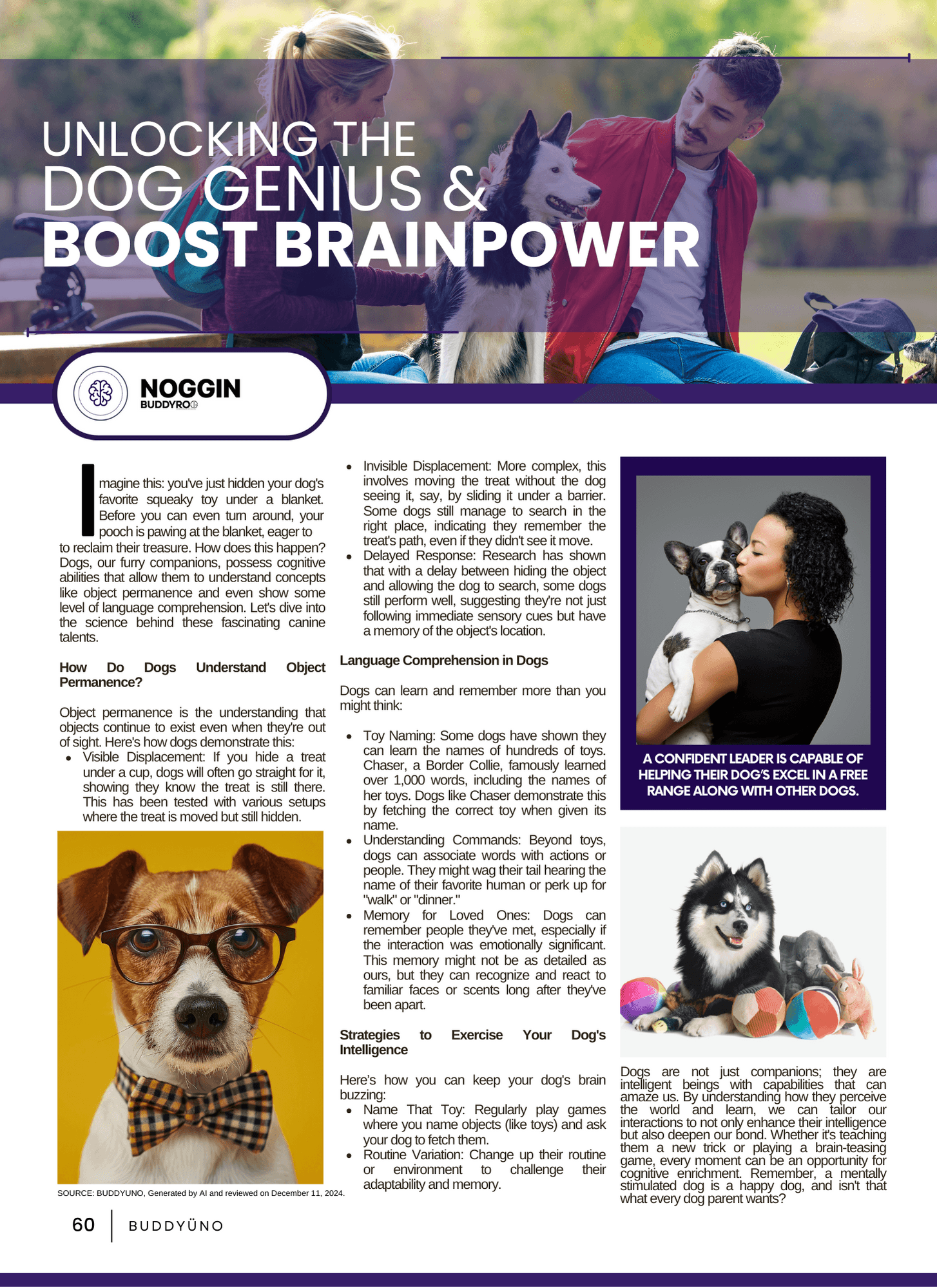 buddyuno, dog magazine, page 60