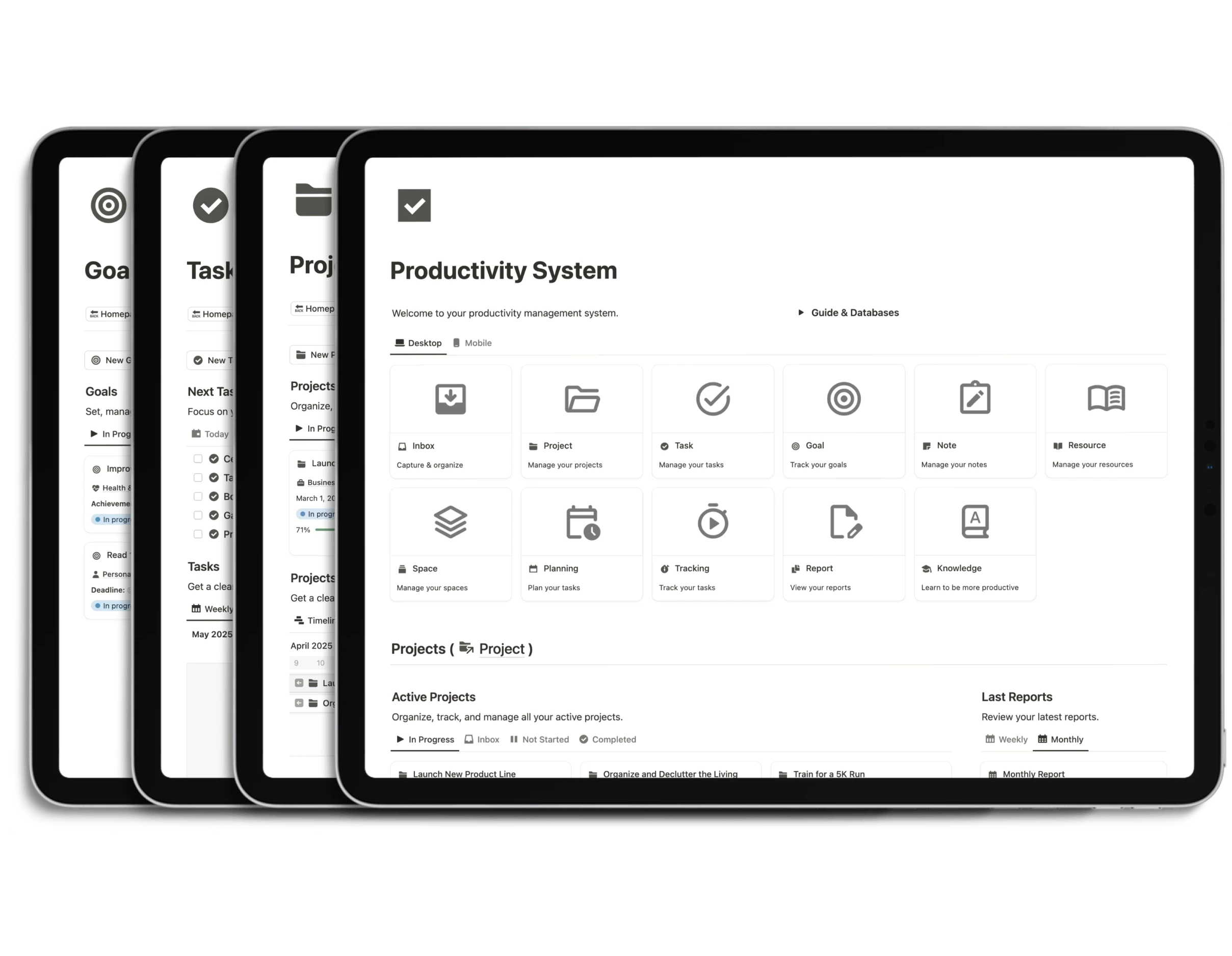 Notion Productivity System - 16+ Templates