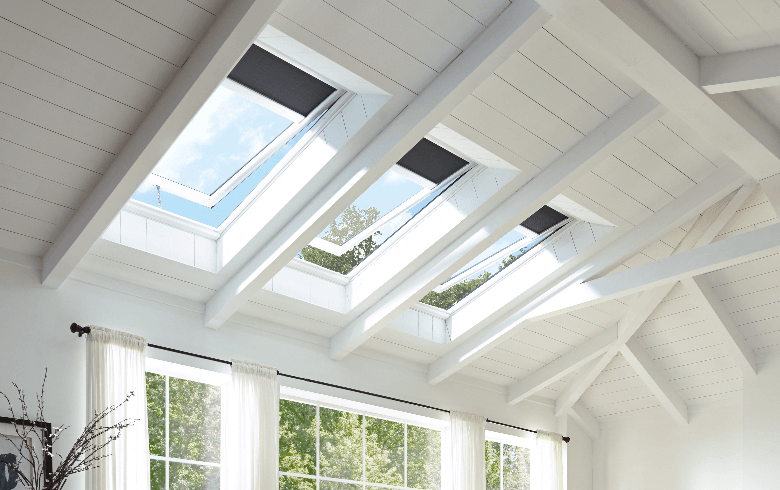 Skylight installation in a home in Overland Park, KS by KCX Roofing & Exteriors