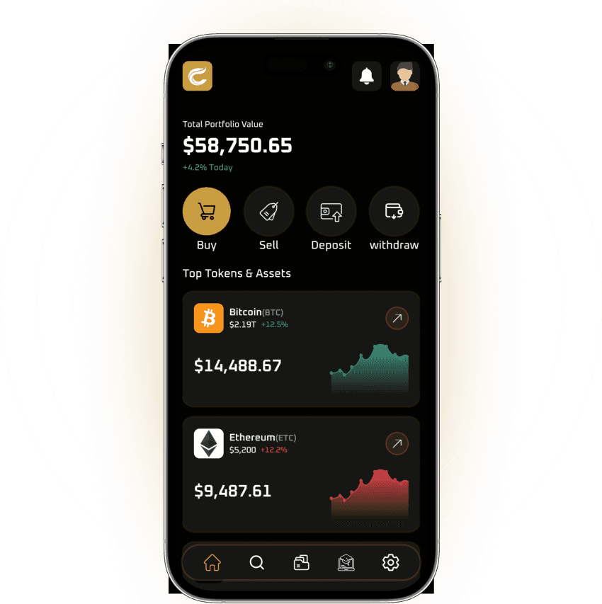 Mobile App Cryptora