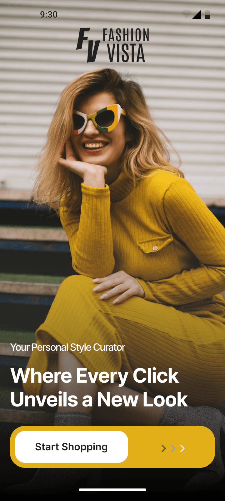 Fashion e-commerce mobile app UI design concept featuring product browsing and modern shopping experience