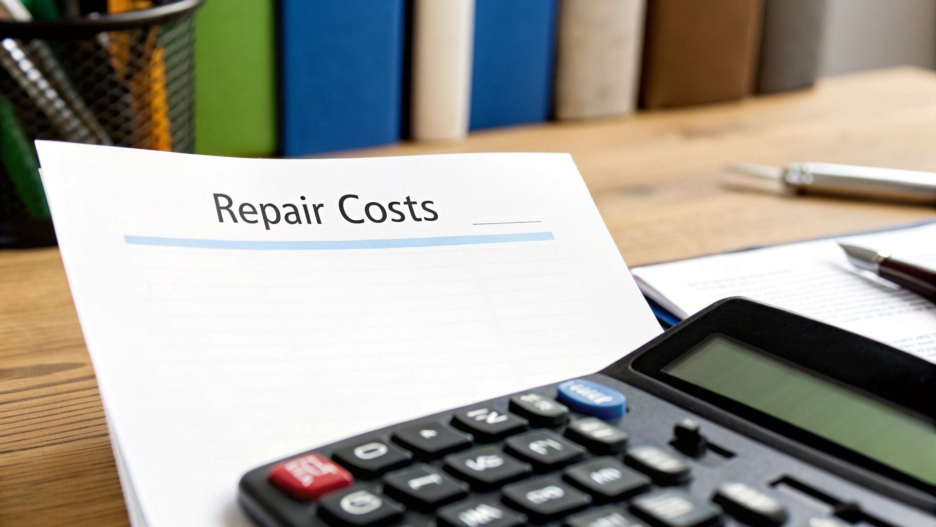 A technician working on a car door to perform a power window repair.