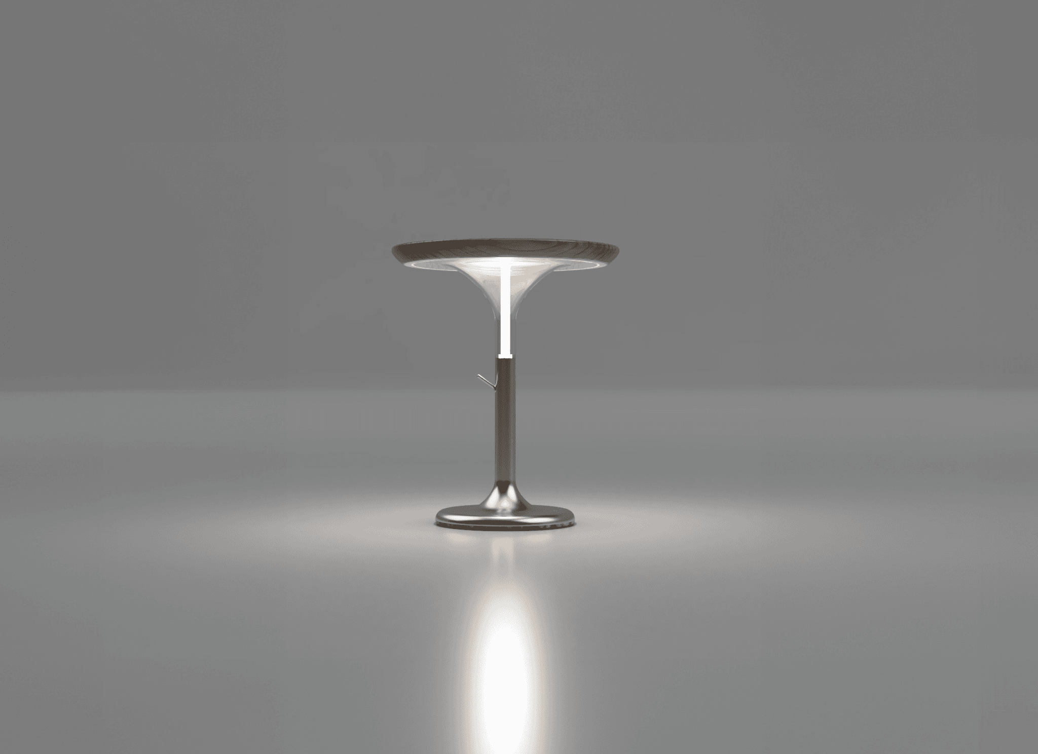 A mockup of an iPhone placed on a chair's back