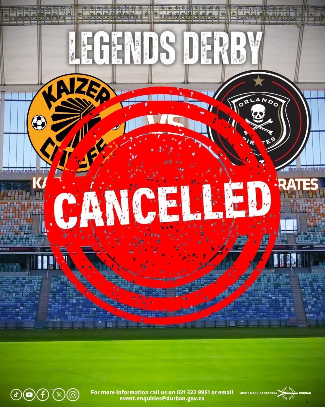 Photo:Kaizer Chiefs vs Orlando Pirates legends derby cancelled  – South African Daily