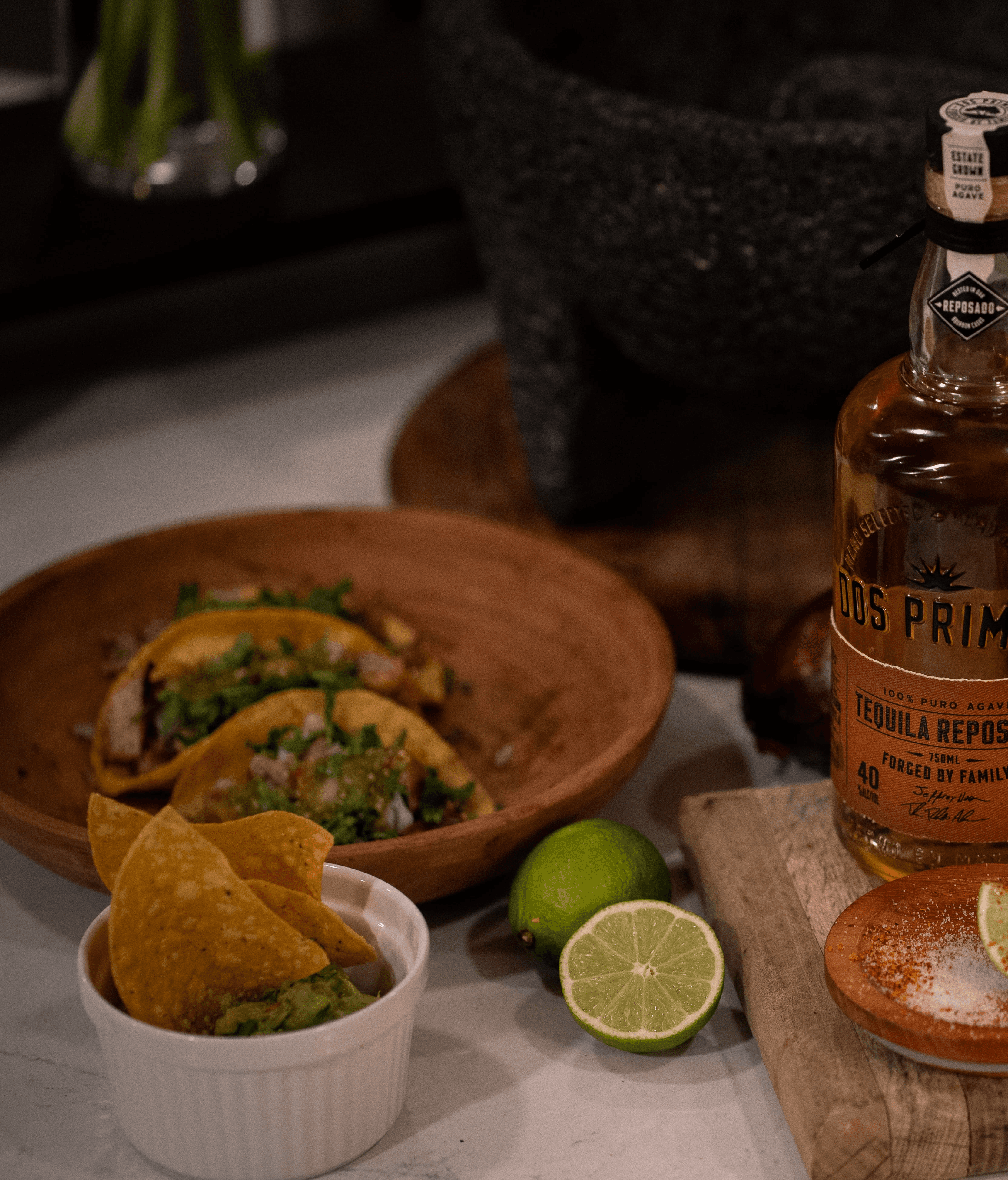 Tacos, Chips & Guac, Limes
