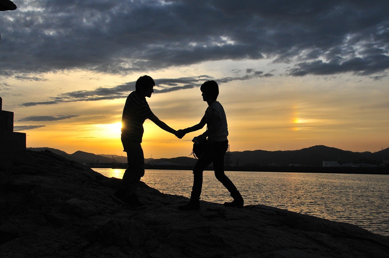 couple on the beach