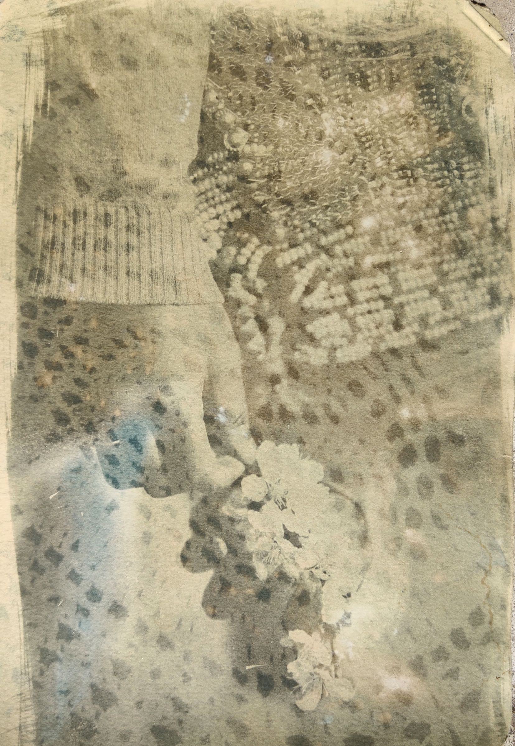 herd of sheep on road painting